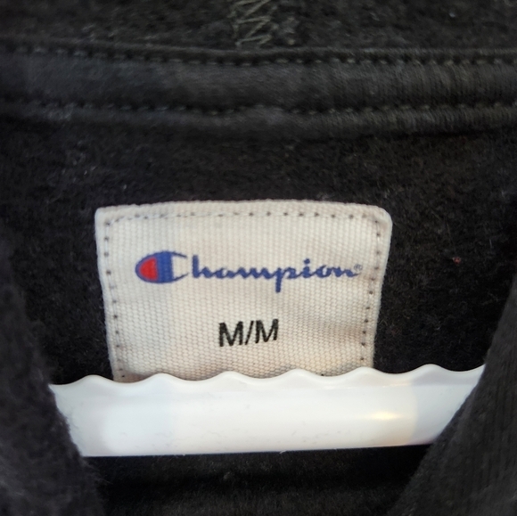 Champion Black Hoodie, Size Medium - Picture 3 of 7